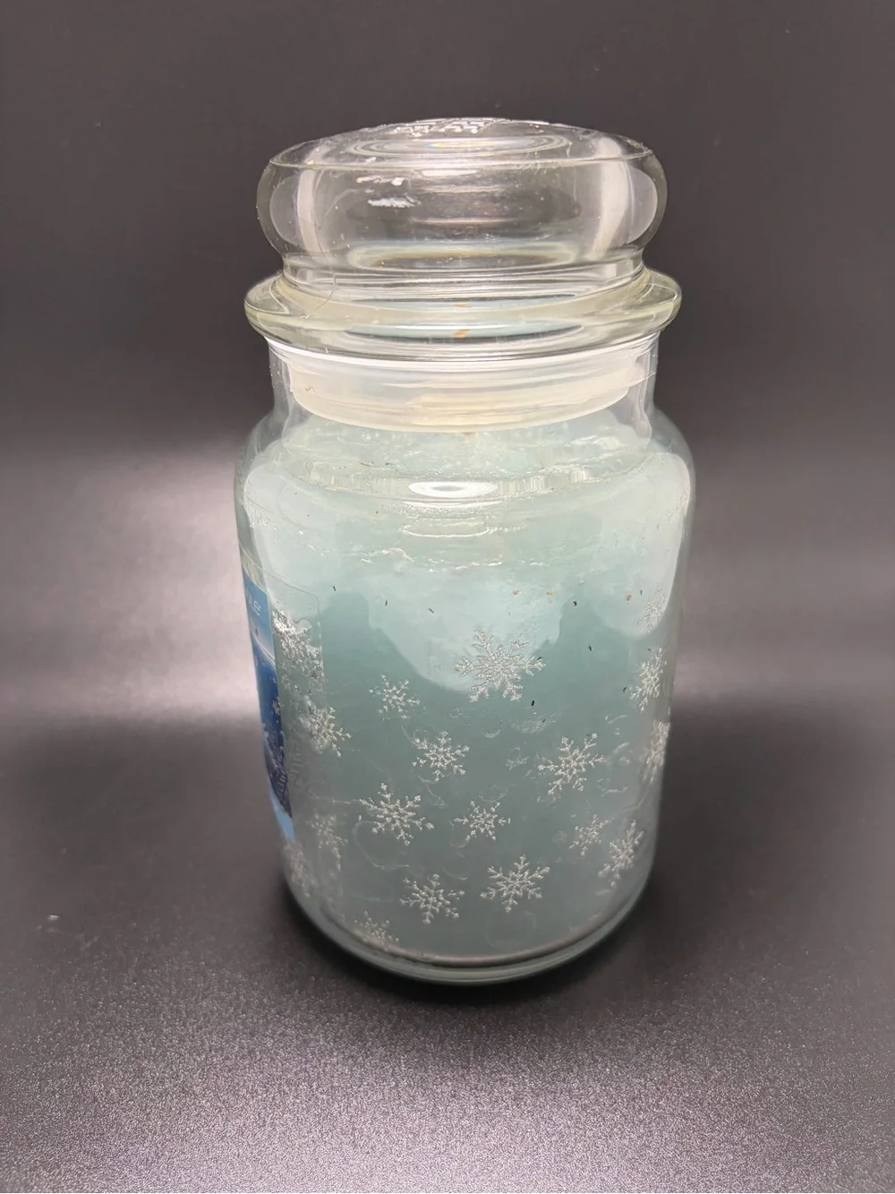 Yankee Candle Snow Is Glistening 22 oz Large Jar Snowflake Winter Discontinued